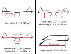 img 2 attached to Half Rim Reading Glasses 3 Pack Spring Vision Care ~ Reading Glasses