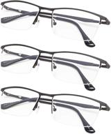 half rim reading glasses 3 pack spring vision care ~ reading glasses logo