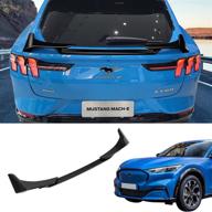 🏎️ bomely fit mustang mach e spoiler wing rear trunk lid performance kit 2021-2022 - sport style, glossy black finish | mach-e accessories логотип