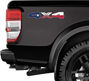 img 1 attached to 4X4 Decals Stickers For F150 (2015-2020) And F250 F350 (2017-2020) Set Of 2 (4X4 Texas)