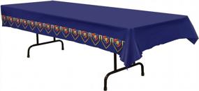 img 1 attached to Add A Touch Of Royalty With Beistle'S 54X108 Inch Medieval Table Cover