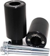 🏍️ shogun yamaha fz09/fj09/xsr900 black pa2 no cut frame sliders - abs compatible (2014-2022, made in usa) логотип