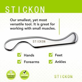 img 1 attached to STICKON C-Shaped Gua Sha Scraping Massage Tool - Premium Stainless Steel IASTM For Soft Tissue Mobilization