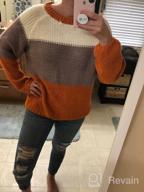 img 1 attached to Women'S Chunky Cable Knit Crewneck Sweater Jumper Top - Long Sleeve Oversized Pullover review by Kenneth Broszko