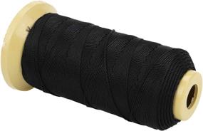 img 3 attached to 656 Feet Twisted Nylon Line Twine String Cord For Gardening Marking DIY Projects Crafting Masonry (Black