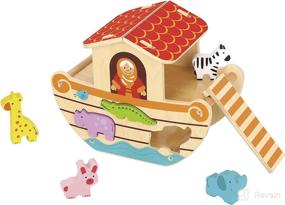 img 2 attached to 🚢 Noah's Ark Wooden Toy by Woody Treasures - Educational & Development Toys, Perfect Gift for Girls and Boys