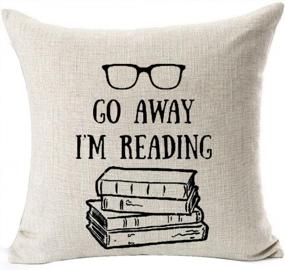 img 2 attached to 18X18 Inches Andreannie Book Lover Reading Books Club Librarian Decorative Throw Pillow Cover For Home Office Indoor Use