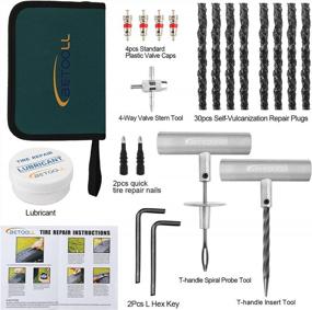 img 3 attached to BETOOLL Tire Repair Kit: Set of 44 Plugs for Car, Motorcycle, Jeep, RV, ATV, and More