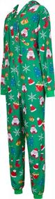 img 2 attached to Women'S Christmas Pajamas Matching Sets Funny Hooded Jumpsuit Adult Onesie PJs Family Holiday Outfit