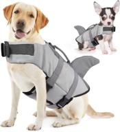 🌊 ripstop dog life jacket with rescue handle: ensuring pet safety in water activities for small medium large dogs логотип