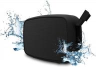 black ruggedlife water-resistant bluetooth speaker and speakerphone with 15-watt rechargeable capacity by ematic esq206bl logo