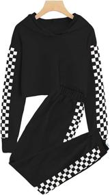 img 4 attached to Hoodies Sweatshirts Sweatpants Sweatsuit Clothing Girls' Clothing : Active