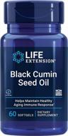 life extension black cumin seed oil 500 mg softgels – immune support & inflammation management supplement – non-gmo, gluten-free - 60 capsules logo