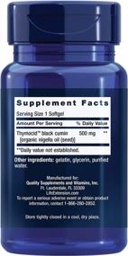 img 3 attached to Life Extension Black Cumin Seed Oil 500 Mg Softgels – Immune Support & Inflammation Management Supplement – Non-GMO, Gluten-Free - 60 Capsules