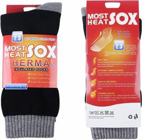 img 3 attached to Thermal Socks For Men - Winter Warm Socks Mens Womens For Cold Weather, Extreme Temperatures