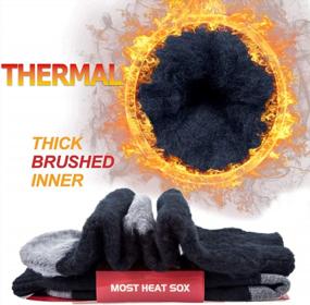 img 1 attached to Thermal Socks For Men - Winter Warm Socks Mens Womens For Cold Weather, Extreme Temperatures