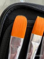 картинка 1 прикреплена к отзыву Complete Acrylic Painting Brush Set - 15 High-Quality Nylon Brushes, Paint Knife, Sponge & Palette In A Portable Case For Beginners & Pros, Ideal For Acrylic Painting от Patrick Hilzer