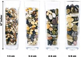 img 3 attached to 2 Lb Bag Of Polished Aquarium Gravel, Decorative Stones For Vases And Garden Rocks Outdoor Landscaping - Galashield Pebbles For Plants, River Rocks