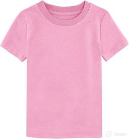 img 4 attached to 👶 A&amp;J DESIGN Baby &amp; Toddler Heavyweight Cotton Short Sleeve T-Shirts: Premium Quality for Your Little Ones