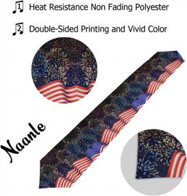 img 3 attached to 4Th Of July Table Cloth Cover Placemats - Naanle Double Sided Patriotic American Flag And Firework Long Polyester Table Runner 13 X 70 Inches For Kitchen Dinning Living Holiday Wedding Party Decor