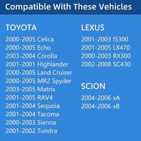 img 3 attached to 🔒 Fuel Cap Gas Cap for Toyota Tacoma Tundra RAV4 Corolla Celica Highlander Echo Land Cruiser MR2 Spyder Matrix Sequoia Sienna & Lexus IS300 LX470 RX300 SC430 & Scion xA xB, Replacement Part 77300-53010