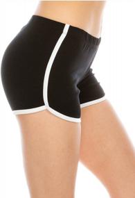 img 4 attached to Женские шорты EttelLut Dolphin - сексуальные спортивные шорты со стандартной талией - идеально подходят для тренажерного зала, тренировок, волейбола, бега, йоги и спорта