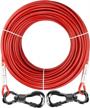 🐶 durable 120ft xiaz tie out cable for outdoor dogs up to 120lb - rust-proof, swivel hooks, ideal for yard, camping & more! logo