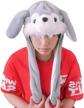 cute grey bunny hat with popping ears - perfect kids' costume gift from topwon! logo