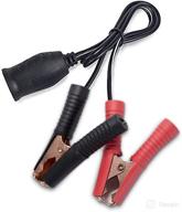 🔌 bestek 12v 24v extension cord plug socket with battery clamp for car, 3.9ft/1.2m 16awg battery clip-on car cigarette lighter adapter logo