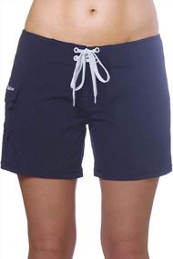 img 1 attached to Experience Ultimate Comfort And Style With Maui Rippers Women’S 4-Way Stretch Boardshorts