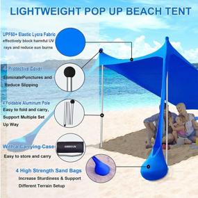 img 2 attached to Stay Cool And Protected At The Beach And Outdoor Adventures With AMMSUN Portable Sun Shelter