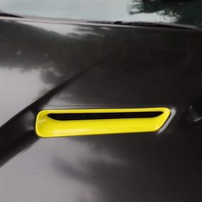 img 2 attached to Voodonala For Challenger Hood Air Conditioner Air Outlet Trim For 2015-2020 Dodge Challenger