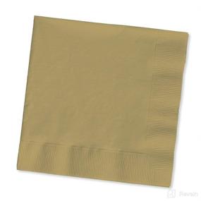 img 2 attached to 2 Ply Gold Beverage Napkins ( Pack Of 100Ct)