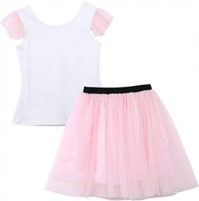 img 3 attached to Matching Mom And Daughter Outfit: T-Shirt And Tutu Skirt Set For Family