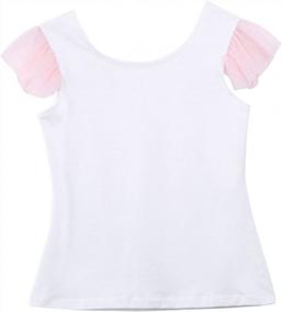 img 2 attached to Подходящая одежда для мамы и дочки: семейный комплект из футболки и юбки-пачки