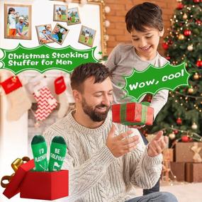 img 3 attached to Make Them Laugh With Funny Novelty Socks - The Perfect Christmas Stocking Stuffer For Men And Women!