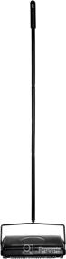 img 3 attached to 🧹 Alpine Industries Triple Brush Floor & Carpet Sweeper: Heavy-Duty, Non-Electric Multi-Surface Cleaner for Effortless Manual Sweeping on Carpeted Floors - Black