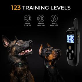 img 3 attached to 🐶 2022 INVIROX X2 Dog Shock Collar: 123 Levels Training + 1100Yds Range