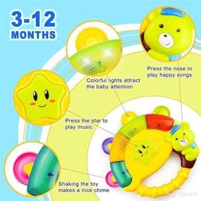 img 2 attached to 👶 Baby Toys 6-12 Months - Baby Rattles Activity Ball with Multiple Music Song Lighting Modes, Babies Music Rattles Toy, Infant Toys 6-12 Months Birthday and Christmas Boys Girls Gifts – OKREVIEW