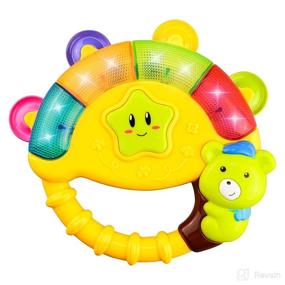 img 4 attached to 👶 Baby Toys 6-12 Months - Baby Rattles Activity Ball with Multiple Music Song Lighting Modes, Babies Music Rattles Toy, Infant Toys 6-12 Months Birthday and Christmas Boys Girls Gifts – OKREVIEW