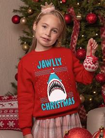 img 3 attached to TeeStars Jawlly Christmas Sweater Sweatshirt Boys' Clothing ~ Fashion Hoodies & Sweatshirts