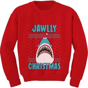 img 4 attached to TeeStars Jawlly Christmas Sweater Sweatshirt Boys' Clothing ~ Fashion Hoodies & Sweatshirts