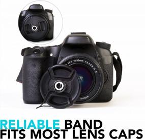 img 1 attached to Never Lose Your Lens Cap Again - Zeikos ZE-LCH1 Lens Cap Holder For DSLR Cameras