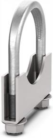 img 1 attached to 5" Heavy Duty Stainless Steel U-Bolt Muffler Clamps With Multiple Uses - Saddle Style
