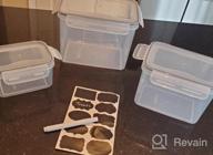 img 1 attached to 12-Pack MDHAND Kitchen Plastic Food Storage Containers W/ Airtight Lids - Reusable, Leak Proof & Microwave Safe! review by Troy Coskillas