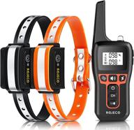 🐶 dog shock collar for 2 dogs with 3300ft remote – waterproof rechargeable shock collar for 4 to 120 lbs – 3 safe training modes: beep, vibration, shock logo