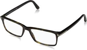 img 4 attached to 👓 Havana Clear Rectangular Eyeglasses: A Stylish and Sleek Eyewear Option