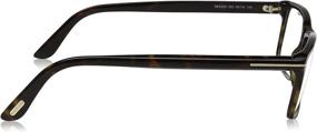 img 2 attached to 👓 Havana Clear Rectangular Eyeglasses: A Stylish and Sleek Eyewear Option