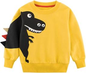 img 3 attached to Dinosaur Hoodies for Toddlers: Boys' Clothing Sweatshirts and Pullovers at Fashion Hoodies & Sweatshirts