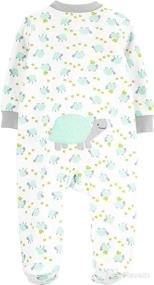 img 3 attached to 🏻 Simple Joys by Carter's Unisex Baby Footed Sleep and Play, Pack of 2: Cotton Comfort for Hassle-free Rest